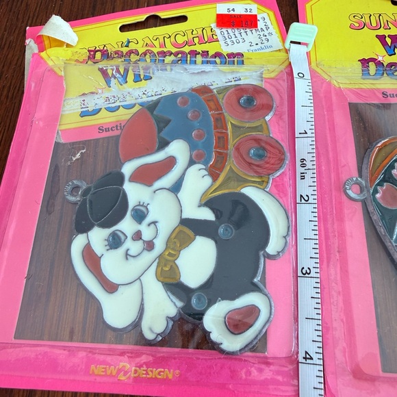 Vintage New Design Easter Sun Catcher lot of 4 Bunny Basket Egg Chick - Picture 8 of 8